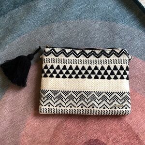 NEW Charlie Page Boho Embroidered Cosmetic Bag